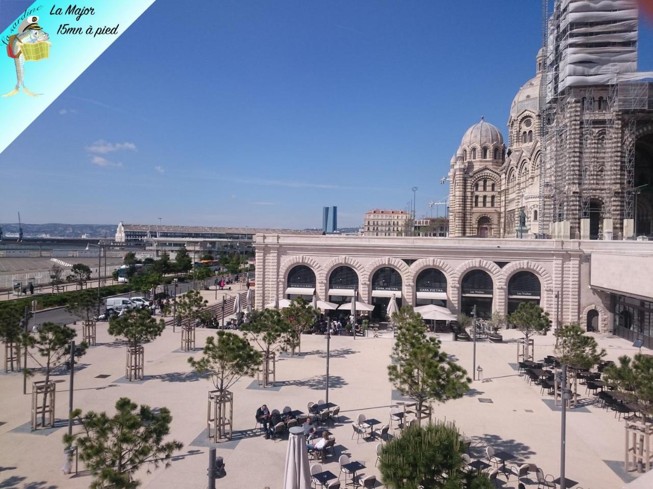 Les Marches De St Charles - 100M2 Lägenhet Marseille Exteriör bild